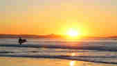 Watergate Bay Beach Virtual Zoom Background Surfer