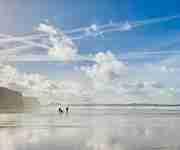 Watergate Bay Beach - Couple - Pram