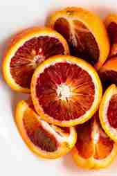 Blood oranges sliced
