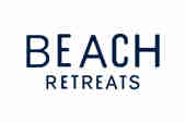 Beach Retreats logo in dark blue on a white background