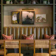 The Living Space - restaurant - banquette