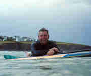 Wavehunters - Andy Cameron - Founder - Surfboard