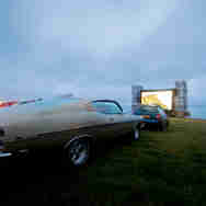 Drive In Cinema Watergate Bay Cliffs Cars