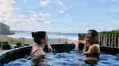Couple - Cliff top hot tub