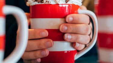 Warm up with an Extreme hot chocolate in the Beach Hut