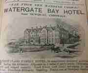 History Of Watergate Bay Newspaper Article