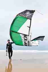 Kitesurfer And Kite