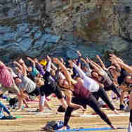 Silent Disco Yoga - Beach Action Stretch